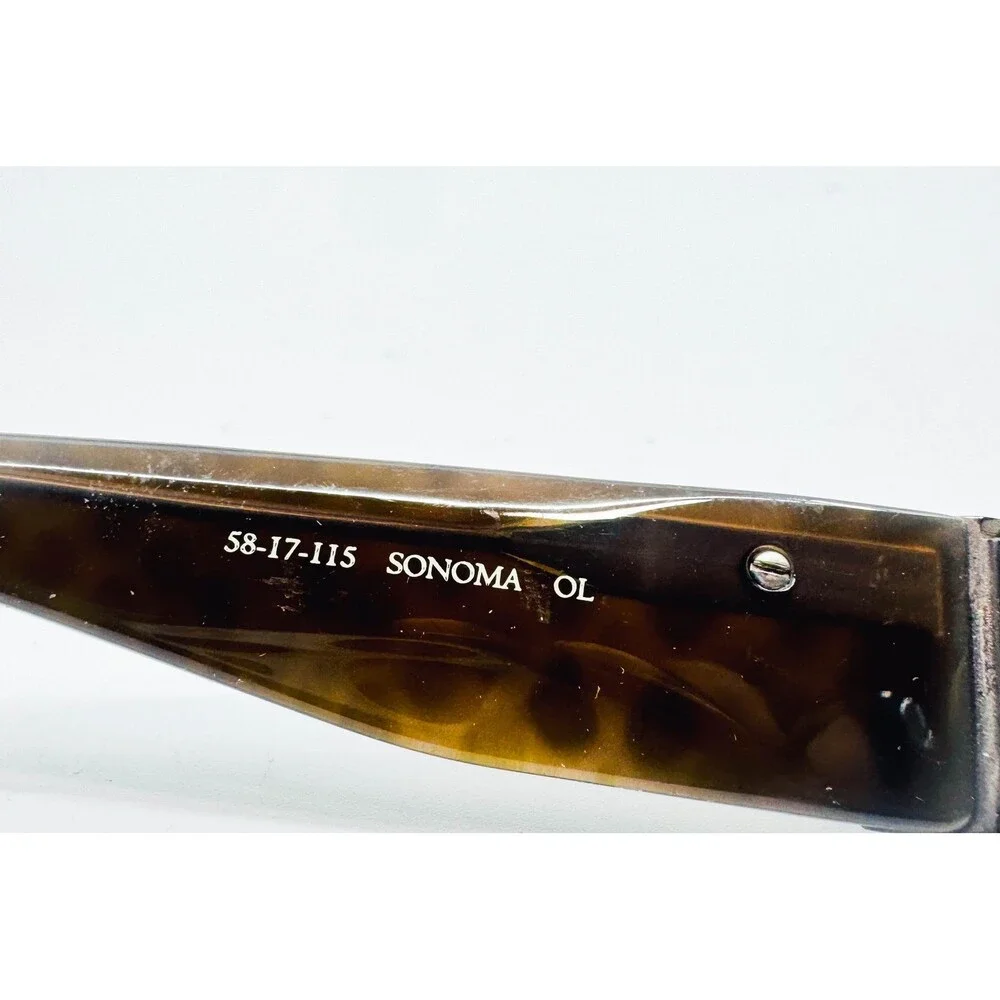 Sonoma Eyeglass Frames Womens Olive Green Animal Print Sonoma OL 58-17-115